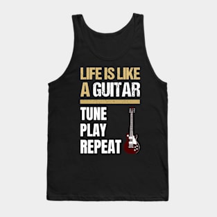 Guitar Quotes - Life Quotes - Guitar Quotes For Life Tank Top